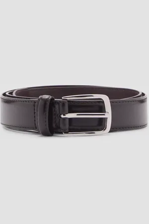 MANGO Basico Leather Belt