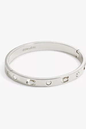 Coach C Motif Crystal Hinge Bracelet