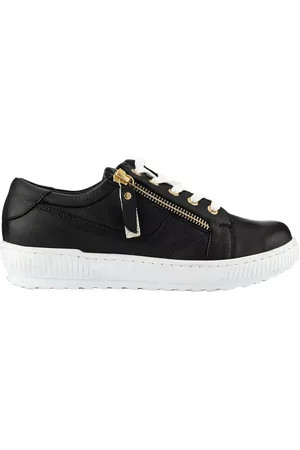JONES BOOTMAKER Padova Wide Fit Leather Lace Up Trainers