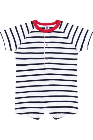 Petit Bateau Baby Cotton Stripe Playsuit
