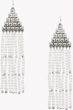 AllSaints Pyramid Beaded Chandelier Earrings
