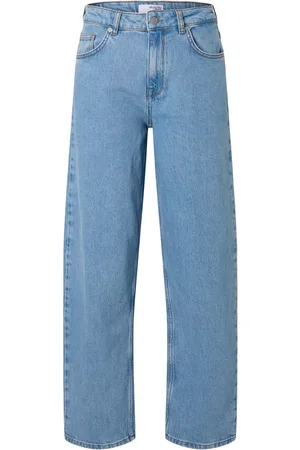 SELECTED Alice Mid Waist Barrel Leg Jeans