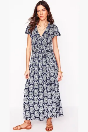 Boden Nicola Paisley Jersey Tea Dress