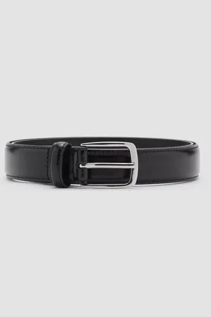 MANGO Basico Leather Belt