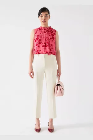 L.K. Bennett Lily Pleat Tailored Trousers