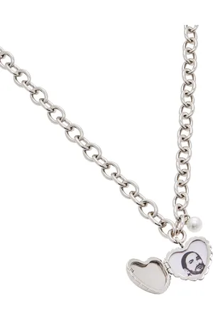 Marc Jacobs Heart Balloon Locket Necklace, Silver