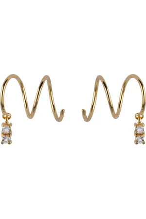 Ana Dyla Rumi Topaz Swirl Earrings