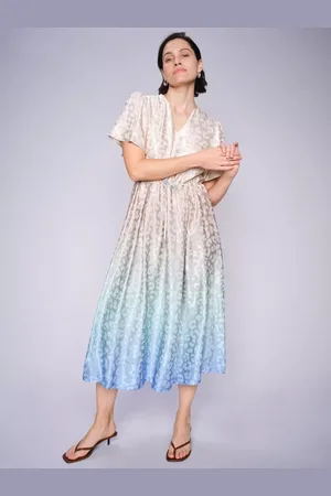 Mos Mosh Sabaro Gradient Jacquard Midi Dress