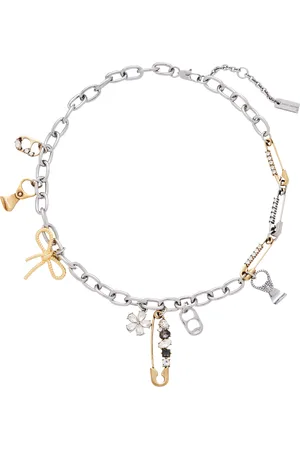 Marc Jacobs Punk Charm Necklace, Silver/Gold