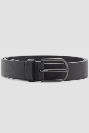 MANGO Bolonia Leather Belt