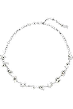 Marc Jacobs Balloon Letter Logo Necklace, Silver