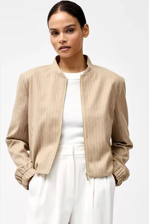 French Connection Caspian Stripe Bomber Jacket