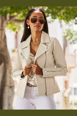 Sosandar Leather Biker Jacket
