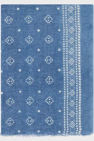 Gerard Darel Omara Geometric Pure Linen Scarf
