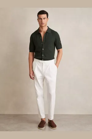 Reiss Thames Textured Regular Fit Short Sleeve Shirt