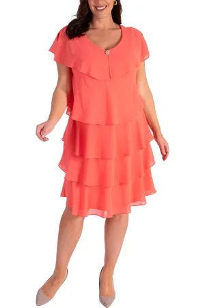 Chesca Chiffon Diamante Tiered Dress