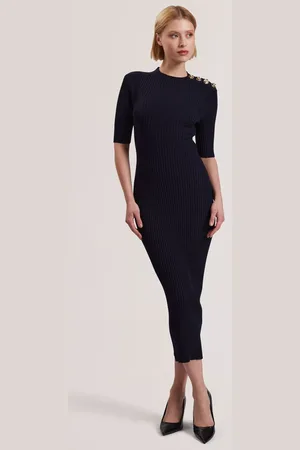Ted Baker Ribbed Knit Button Detail Dress