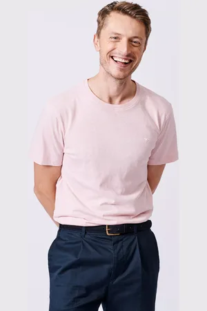 Aubin Hampton Linen Blend Regular Fit Short Sleeve T-Shirt