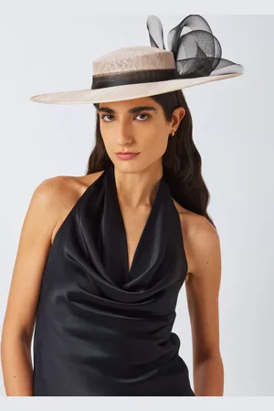 Voodoo Vixen Crinkle Bow Boater Occasion Hat