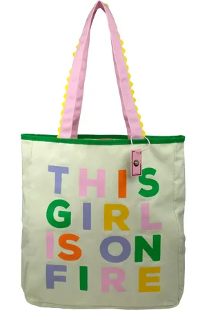 Tache Crafts This Girl Is On Fire Reversible Tote Bag