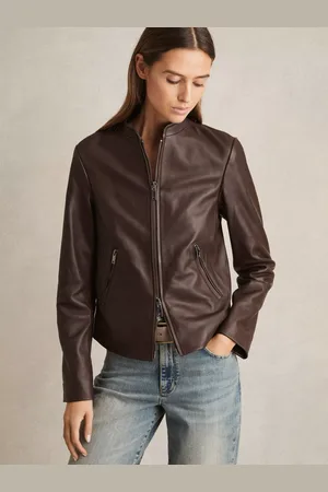 Reiss Allie Biker Leather Jacket
