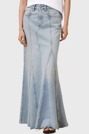AllSaints Alma Denim Maxi Skirt