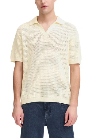 Casual Friday Easton Knitted Open Neck Polo Shirt