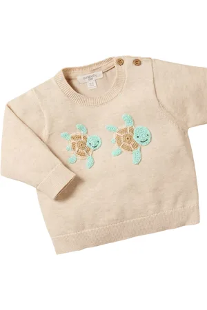 Purebaby Baby Organic Cotton Turtle Jumper