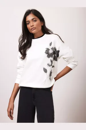 mint&berry Graphic Flower Print Sweatshirt