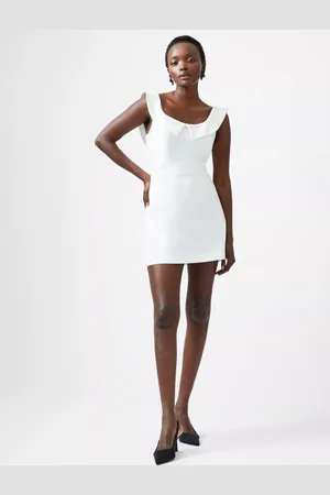 French Connection Whisper Collar Mini Dress