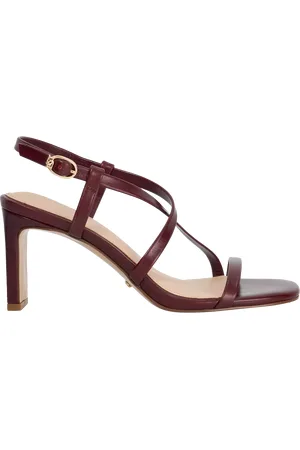 Dune Motivated Leather Heeled Strappy Sandals