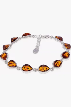 Be-Jewelled Baltic Amber Chain Bracelet