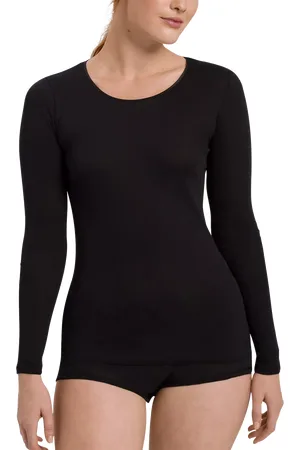 Hanro Cotton Seamless Long-Sleeved T-Shirt