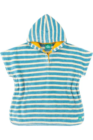 Little Green Radicals Baby Stripe Hooded Poncho