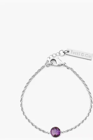Tutti & Co Birthstone Bracelet, Silver