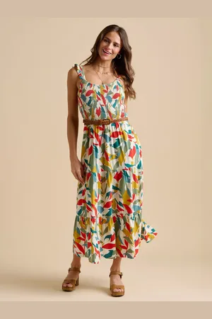 Brakeburn Falling Leaves Maxi Dress