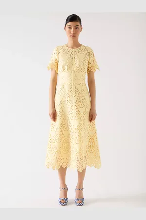 L.K. Bennett Royal Ascot Georgia Embroidered Dress