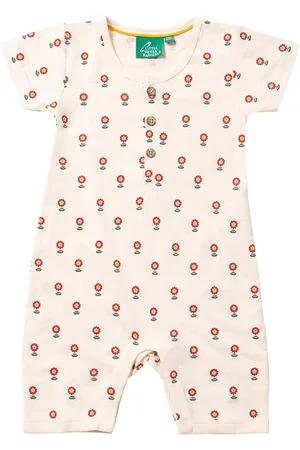Little Green Radicals Baby Flower Summer Romper