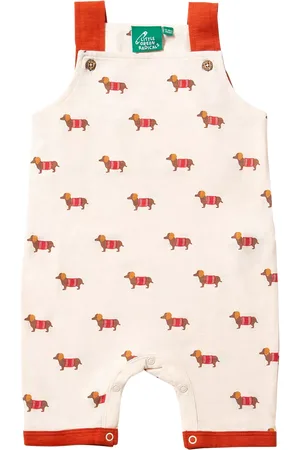 Little Green Radicals Baby Sausage Dog Pure Organic Cotton Dungarees