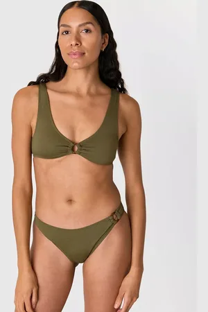 Whistles Textured Ring Detail Bikini Top