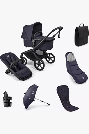 Bugaboo Fox 5 Renew Pushchair & Accessories Essential Bundle, Deep Indigo