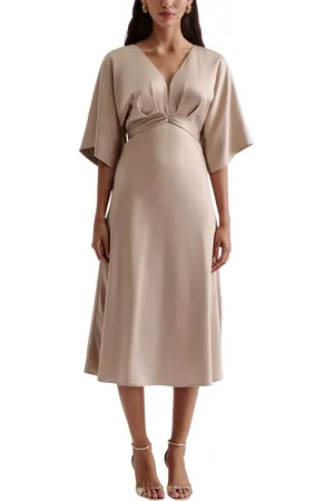 By Malina Juno Satin Midi Dress