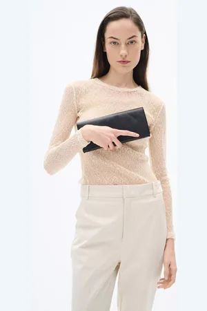 INWEAR Avery Floral Lace Sheer Top