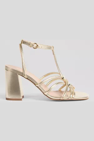 L.K. Bennett Noelle Leather Block Heel Strappy Sandals
