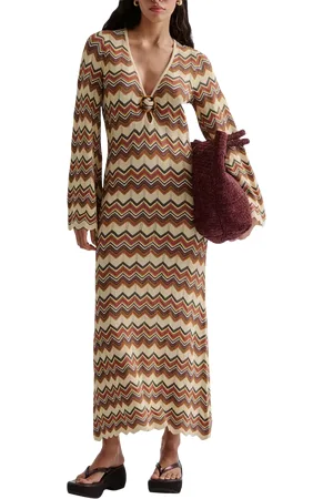 By Malina Zinna Stripe Knitted Dress