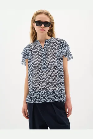 INWEAR Cessie Graphic Sheer Shirt