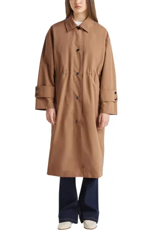 Benetton Loose Fit Longline Trench Coat