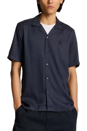 Lyle & Scott Geometric Motif Revere Shirt