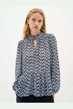INWEAR Cessie Graphic Sheer Shirt