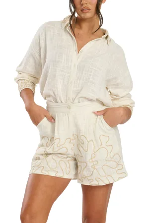 South Beach Contrast Piping Shorts